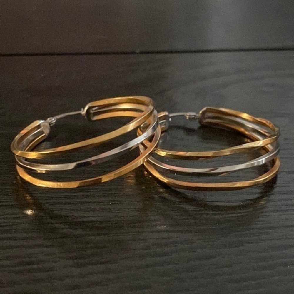 Hoop Earrings gold plated